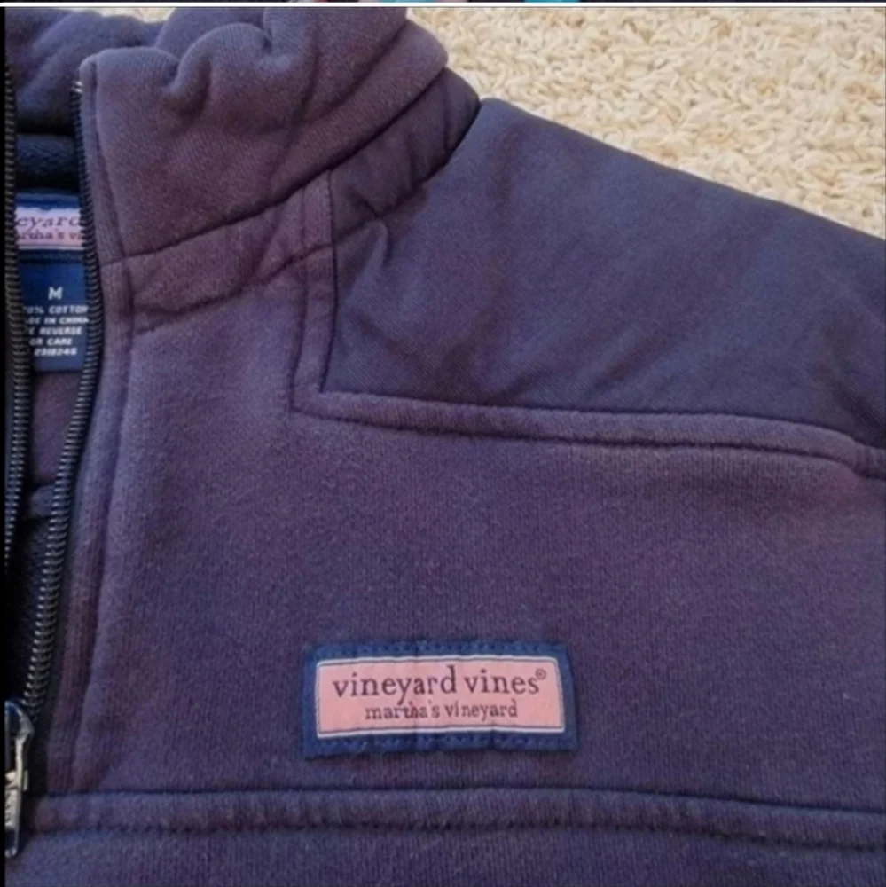 Vineyard Vines Custom 1/4 Zip Shep Shirt Pullover Men's Navy Blue Size Medium